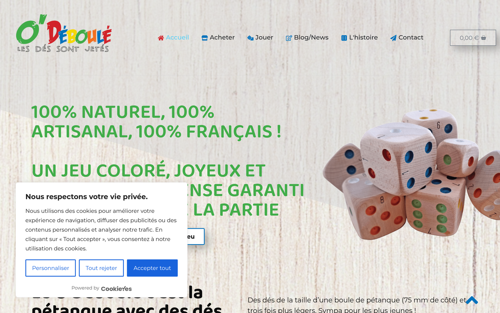 Site web de Odeboule