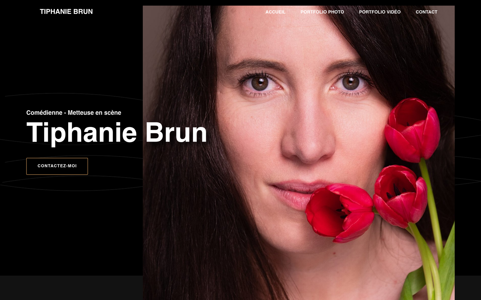 Site web de Tiphanie Brun, comédienne