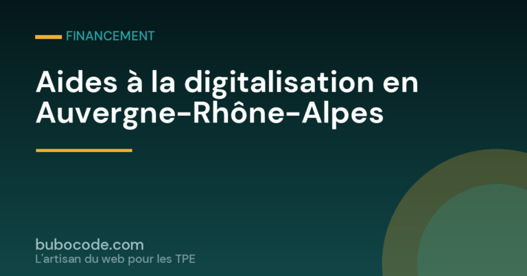 Aides à la digitalisation en Auvergne-Rhône-Alpes