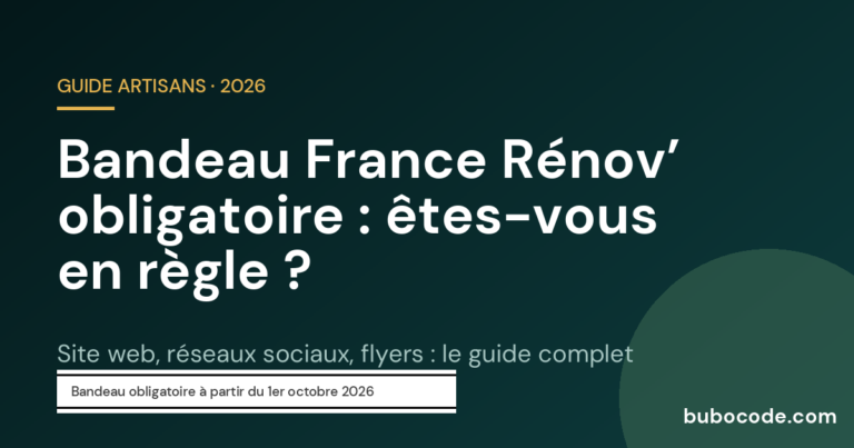 Bandeau France Rénov’ obligatoire : êtes-vous en règle ?